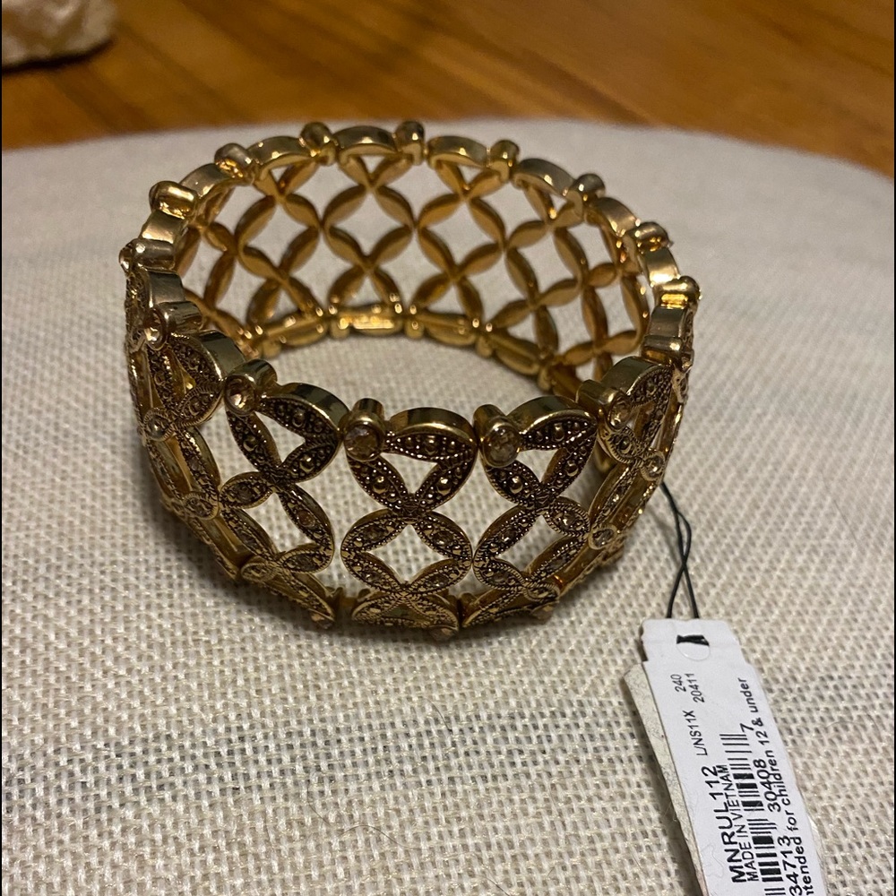 Plus size Stretch gold bracelet